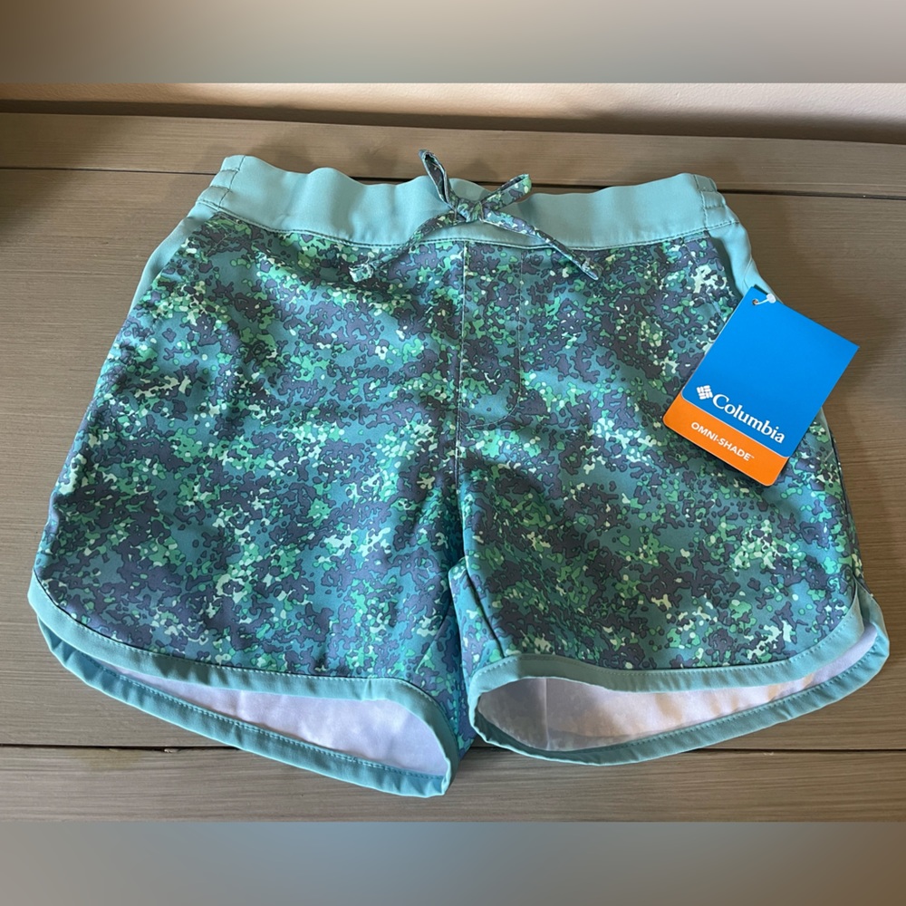 Girls Columbia Board Shorts Size Small 7/8 NWT